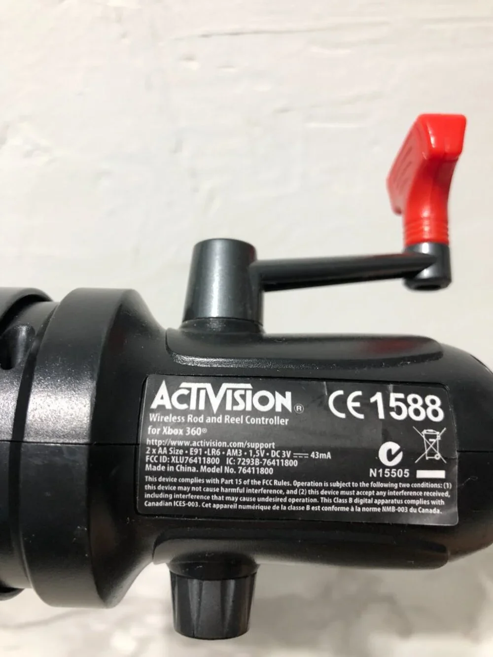 Activision Wireless Rod And Reel Controller Xbox 360 Rapala Pro Bass Fishing